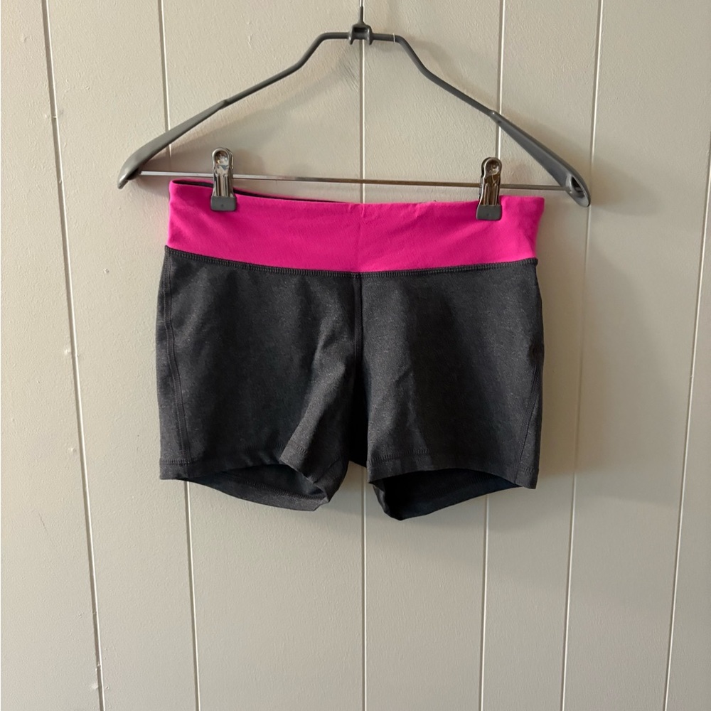 Champion Gray Pink Athletic Shorts 26” compression bike running